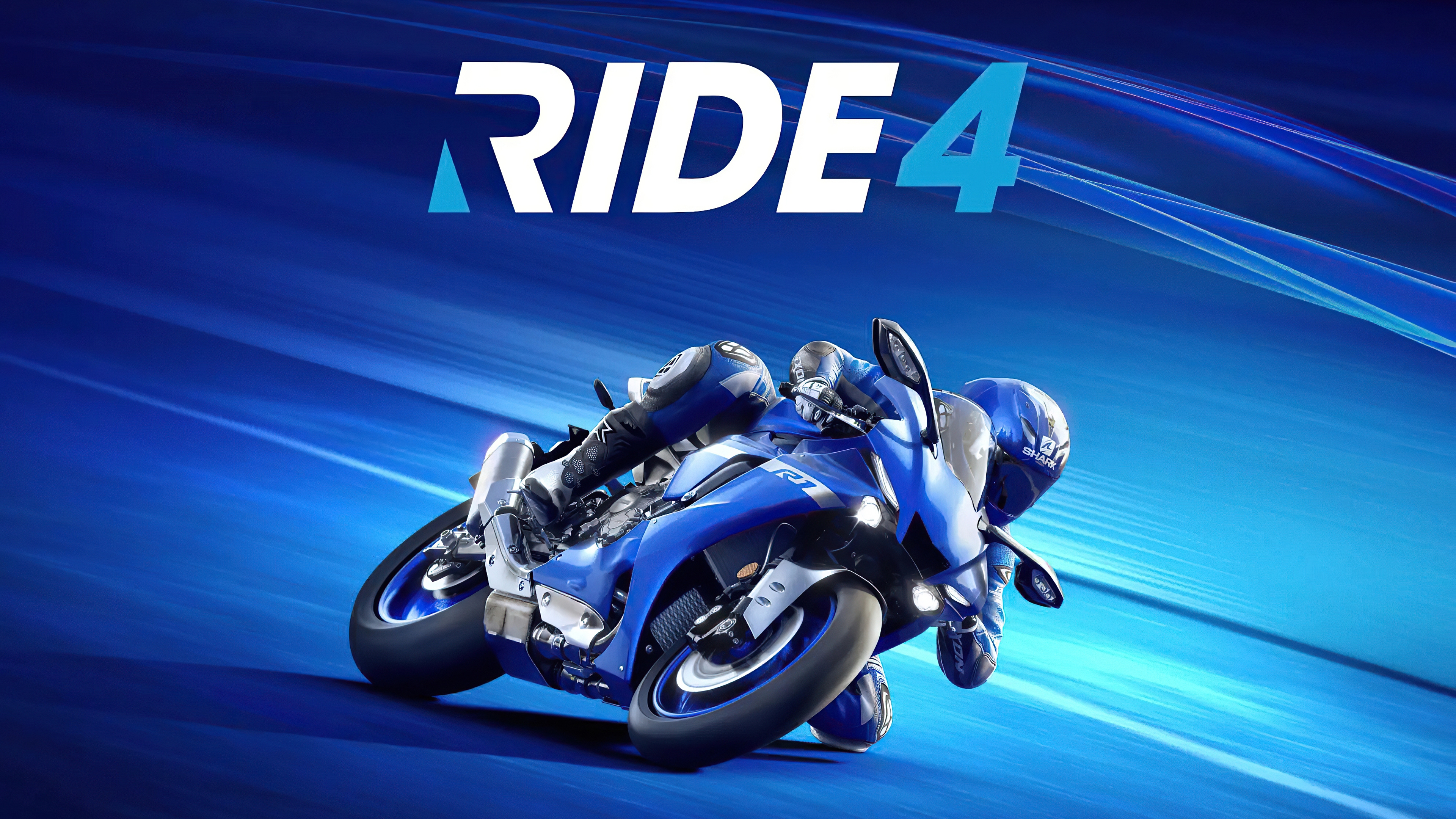 Motorcycle racing scene.