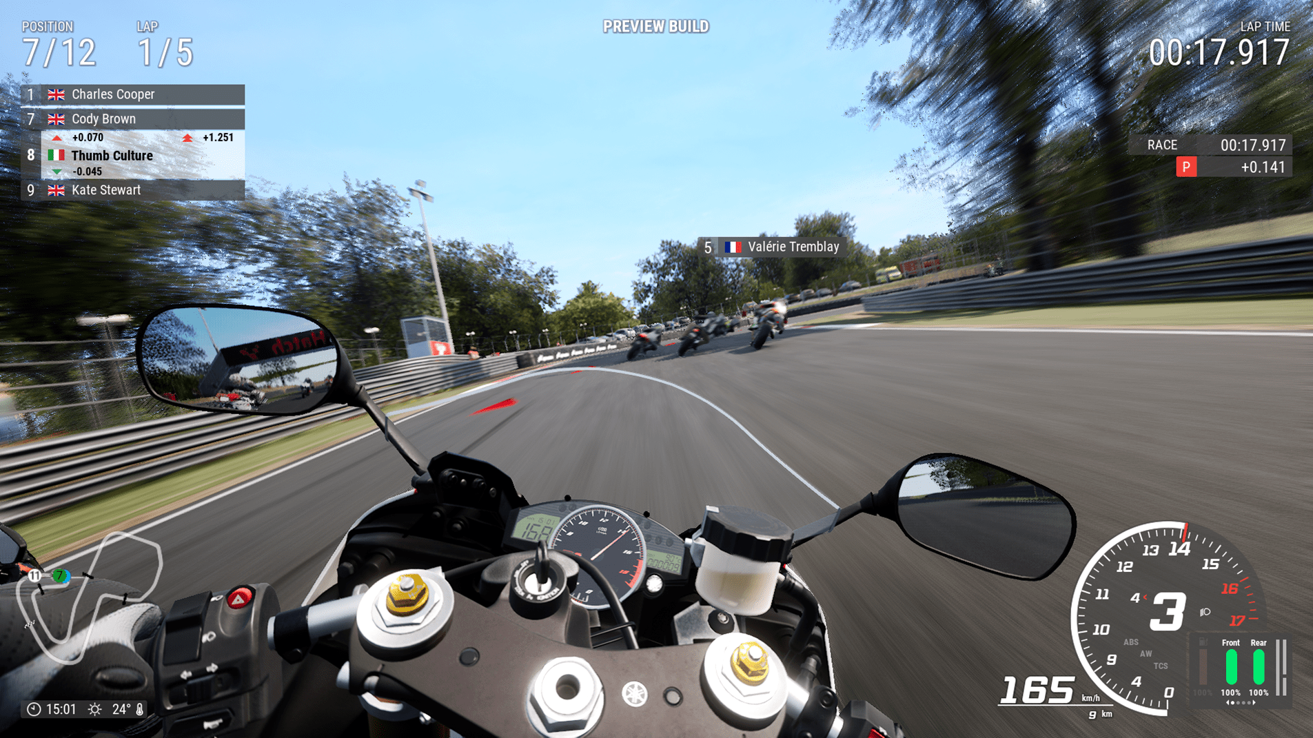 Racing circuit environment.