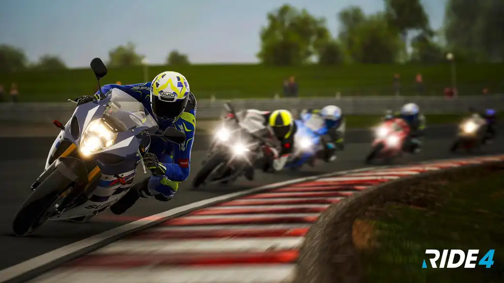 Sport racing motorcycle.