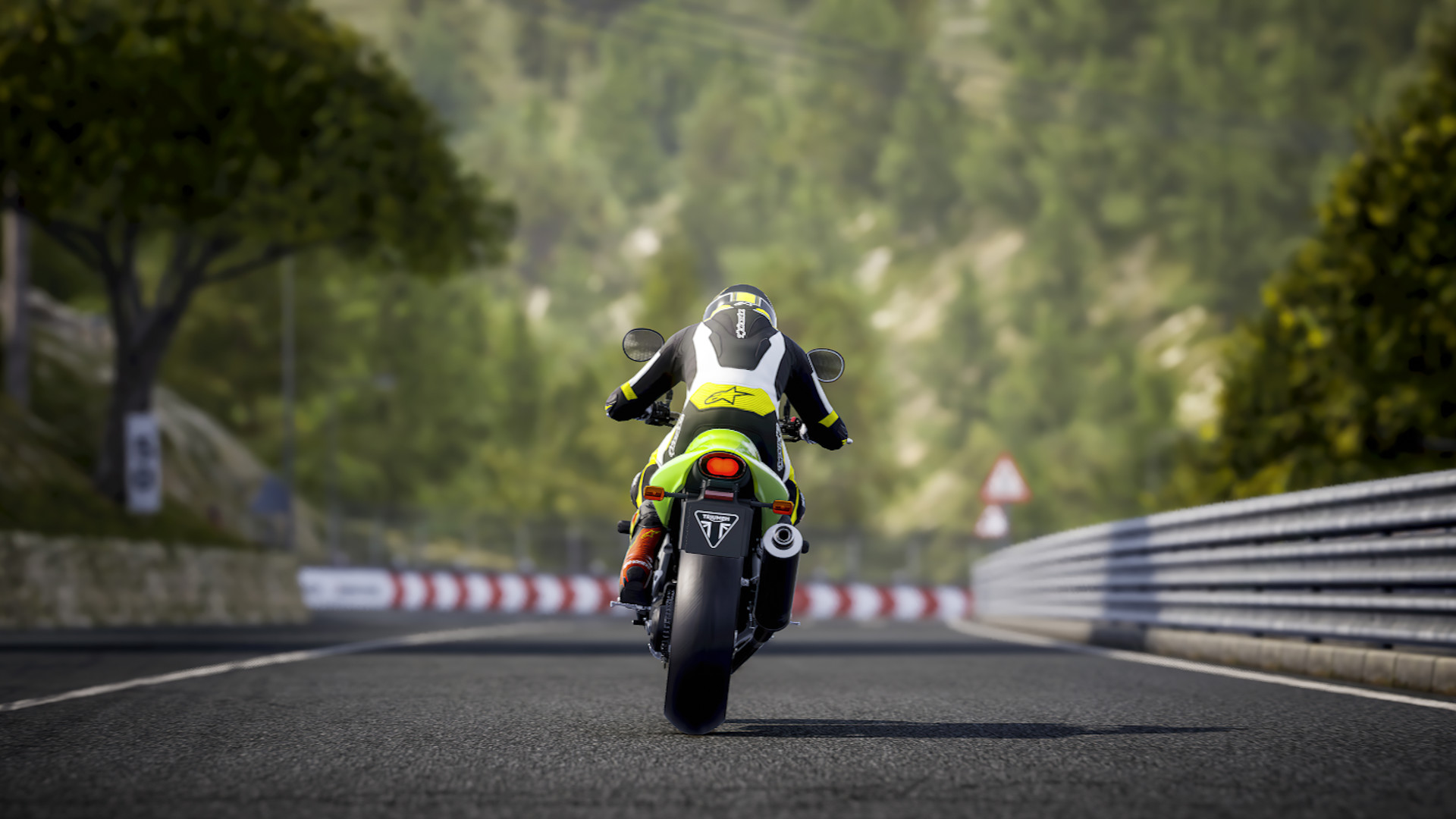 Racing circuit environment.
